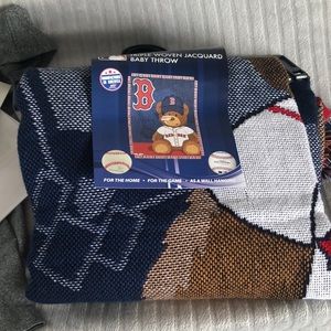 Brand New: Triple Woven Baby Throw - Red Sox
